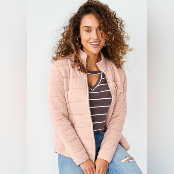 Maurice Woman’s XS RTV Quilted Pink Puffer Jacket With Front Zipper Closure - Picture 1 of 10